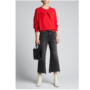 The Great Womens 28 Black The Rider Jeans Flare Wide Leg Closet Staple Denim